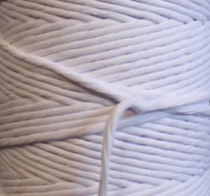 4MM X 270 MTR WHITE SINGLE STRAND COTTON MACRAME ROPE